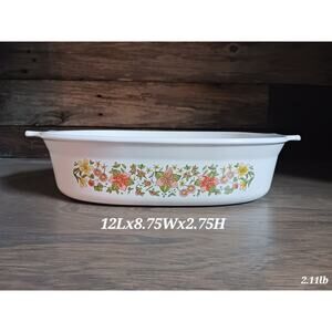 CORNING WARE 1 1/2 qt Range-Oven-Microwave INDIAN SUMMER -No Lid